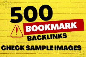 do 500 bookmark backlinks high quality links to rank on google