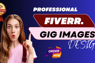 design creative fiverr gig picture and gig thumbnail