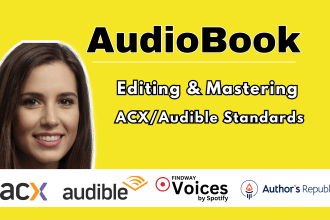 edit and master your audiobook to meet acx audible standards