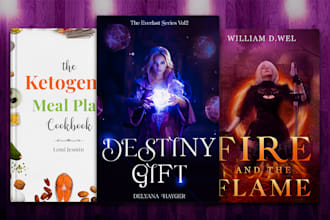 design premium book cover, ebook cover, KDP book  design