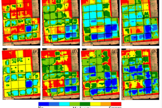map stressed crops using drone or satellite images