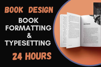 do book formatting, layout designe and typesetting for print
