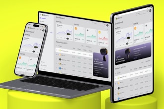design dashboard, saas, CRM, web app, admin panel UI using figma