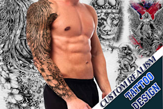 create stunning custom realism tattoo sleeves