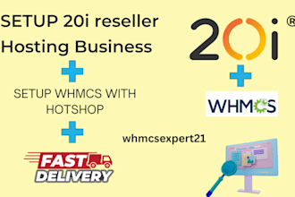 set up your 20i reseller hosting business by using whmcs and hostshop