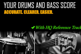 do your accurate best drums and bass transcription ever