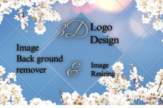 3d logo design background remove and change perfectly