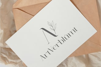 create professional modern art and design logo
