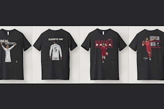 create creative t shirt designs related to sports