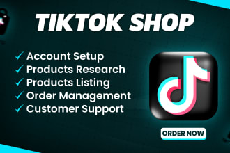 manage and setup verified tiktok shop account for you