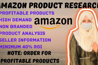 do fba amz product research in uae, ksa and VA services