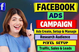 setup and manage facebook ads campaign for leads and sales