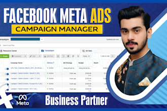 be your facebook meta ads campaign manager, fb and instagram advertising