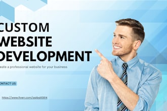 create a custom website PHP laravel