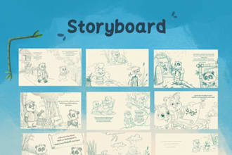 draw a professional storyboard for any project