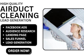 generate air duct cleaning leads dryer vent lead hvac installation landing page