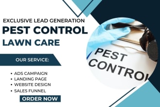 generate exclusive pest control leads lawn care pest control sales funnel