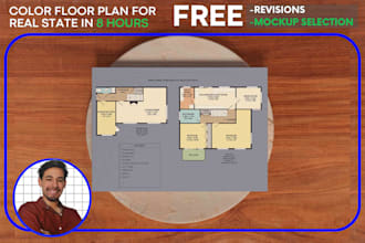 redraw floor plan for real estate agents
