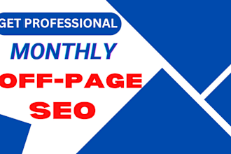 do monthly SEO service with high authority da backlinks