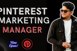 be your pinterest marketing manager and optimize SEO pins and boarde