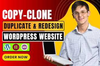 copy clone website, duplicate and revamp wordpress website