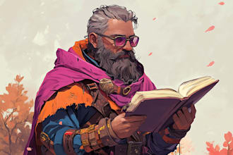 paint fantasy dnd character caricature and friendship portrait
