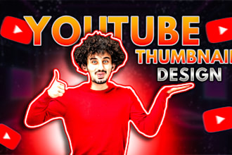 design attractive youtube video thumbnail