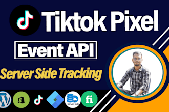 tailored tiktok pixel event API server side setup with GTM