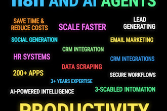 automate business with n8n and using ai agents and boosting productivity