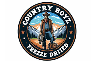 design modern cow boy logo with free unlimited revisions