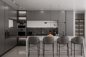 interior design your kitchen cabinetry, renovate, remodel with realistic renders
