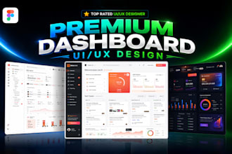 do ui ux design, web app, saas dashboard design in figma