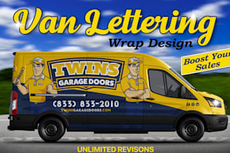 create van wrap design, car wrap design, vehicle wrap design