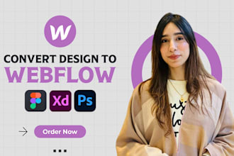 convert figma to weblow and redesign webflow websites