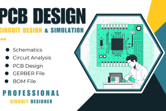 design circuit and pcb layout in kicad, proteus, easyeda, altium