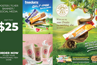 design advertising poster and flyer