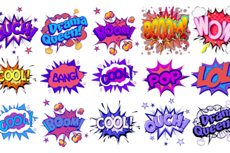 design 80s chrome and 90s style pop art logo