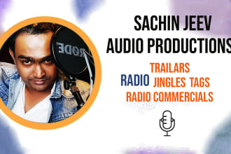 do best voice and produce your radio ad, commercials music