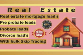 do pre probate mortgage wholesaler leads divorce leads with skip tracing probate