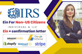 get US llc ein number tax id with letter from irs