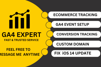 setup or fix google analytics 4, ga4 ecommerce tracking,ga4