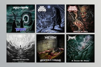 design a metal album cover artwork