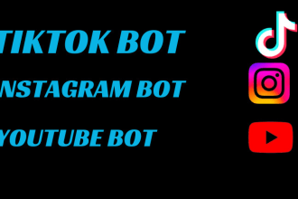 do livestreaming bot, tiktok bot, youtube bot, kick twitch bot istagram api