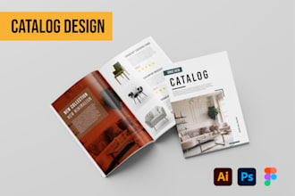 design professional product catalog or booklet