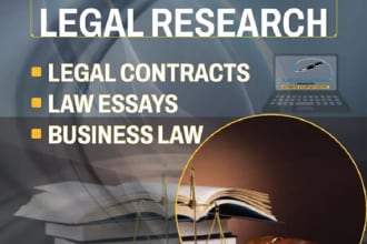 write legal contracts, law essays and business law papers
