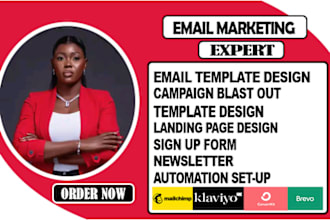 do mailchimp email marketing campaign, email template design, newsletter design