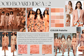 create an exclusive fashion moodboard for your research
