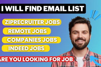 collect recruitment jobs leads from indeed,linkedin ziprecruiter emails,hr