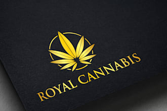 design modern cannabis marijuana weed logo