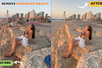 remove unwanted objects, people and tattoos from photos